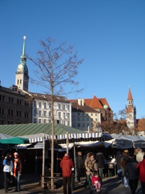 Der Viktualienmarkt in München. Foto: Alexander Ehrlich, City Tours GmbH